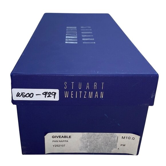 Stuart Weitzman Black Suede Giveable Bow & Chain Accent Wedge Flats Size 10M - Picture 8 of 8